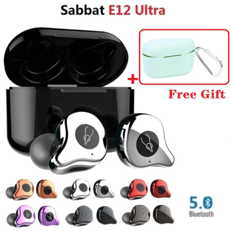 Sabbat E12, ультра Bluetooth наушники, 5,0 TWS, Bluetooth наушники, спортивные наушники-вкладыши, водонепроницаемые наушники, Беспроводная зарядка
