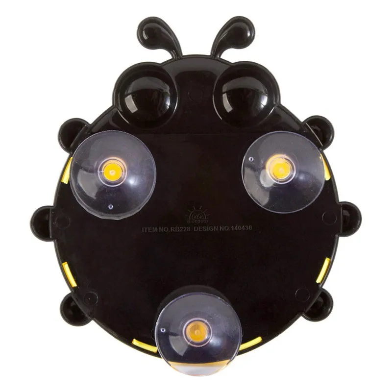 

Bathroom Toothbrush Holder Ladybug Toothpaste Wall Mount Rack Suction Cup Hanging Organizer Bathroom Accessories