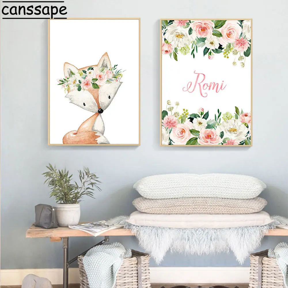 Настенный постер с изображением лисы оленя леса животных | Дом и сад