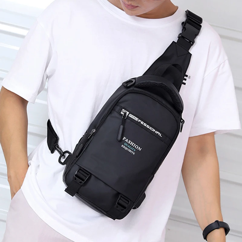 Высококачественный мужской нейлоновый рюкзак мессенджер нагрудные сумки с usb