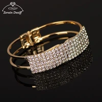 fashion crystal cuff bracelets for women full diamond bracelet rhinestone open bracelets bangles holiday jewelry gift