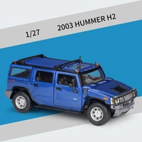 maisto 127 hummer 2003 h2 suv simulation alloy car model diecast car model toy for children birthday gifts collection