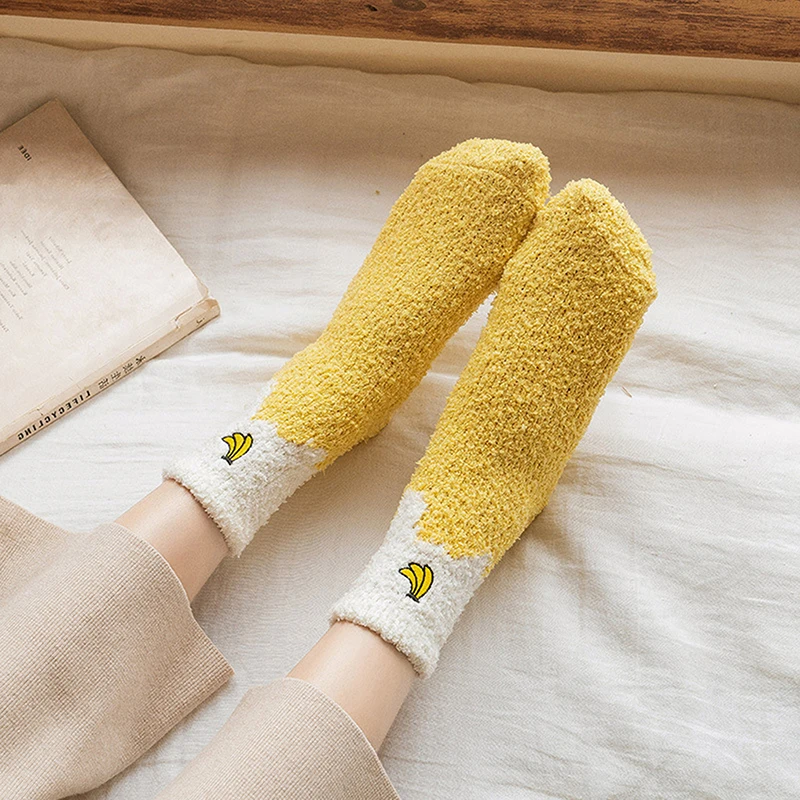 Женские зимние кашемировые короткие дышащие Теплые повседневные носки из