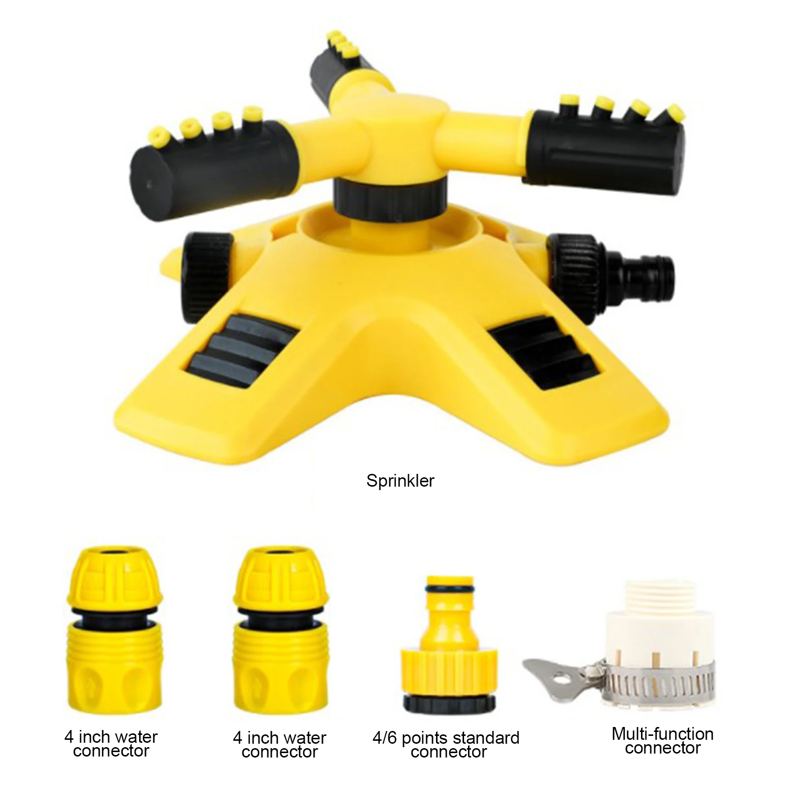 

360 градусов автоматический спринклеры для сада полива газон роторная насадка вращающийся распылитель воды Системы Садовые принадлежности