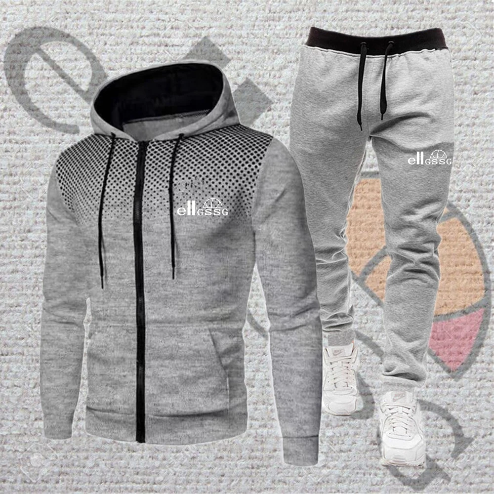 

Men's new suit spring and autumn men's sportswear two-piece sportswear jacket + pants sportswear men's fashion sportswear