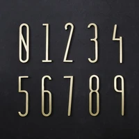 brass house number 70mm height 0 9number modern plaque number house hotel door address digits sticker plate sign