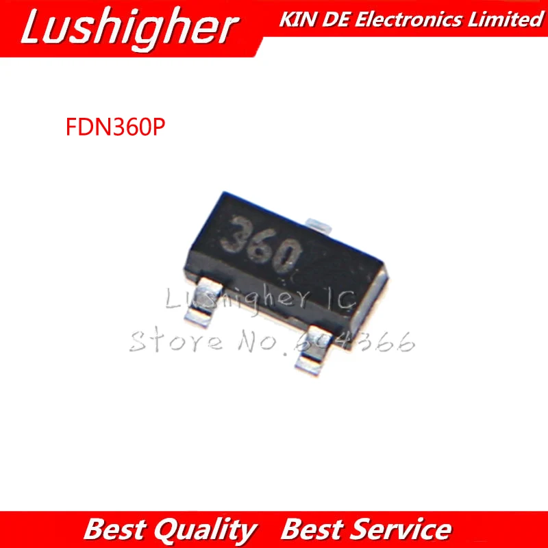 

10 шт. FDN360P SOT-23 FDN360 SOT23 MOSFET P-CH 30V