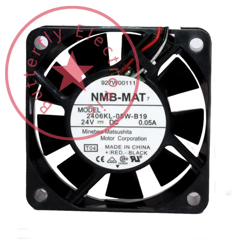 

Новый вентилятор охлаждения 2406KL-05W-B19 DC 24В 0.05A 6 см 60*60*15 мм 6015