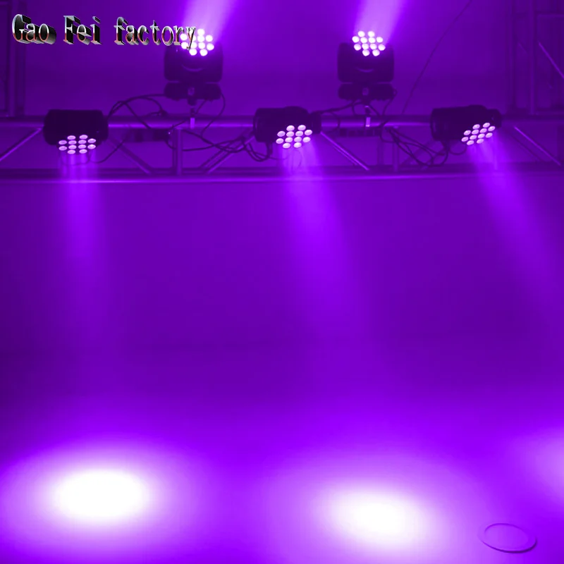 F светильник чехол с движущейся головкой 12X12W 4In1 RGBW Led Лира стирка DMX точечный луч