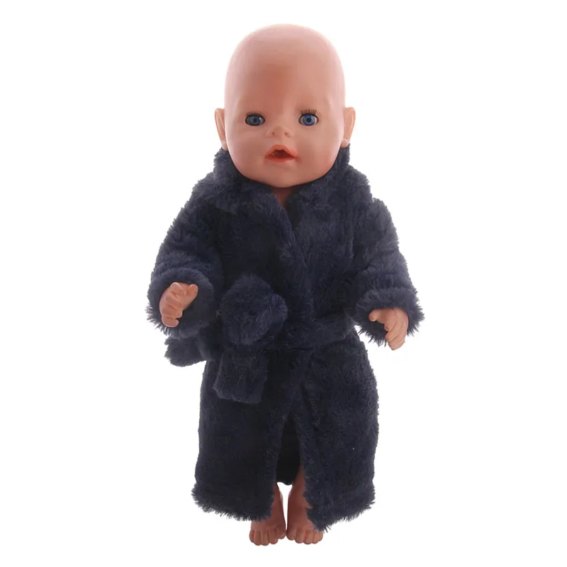 Высококачественный меховой халат ручной работы для 18 дюймовых кукол и нового