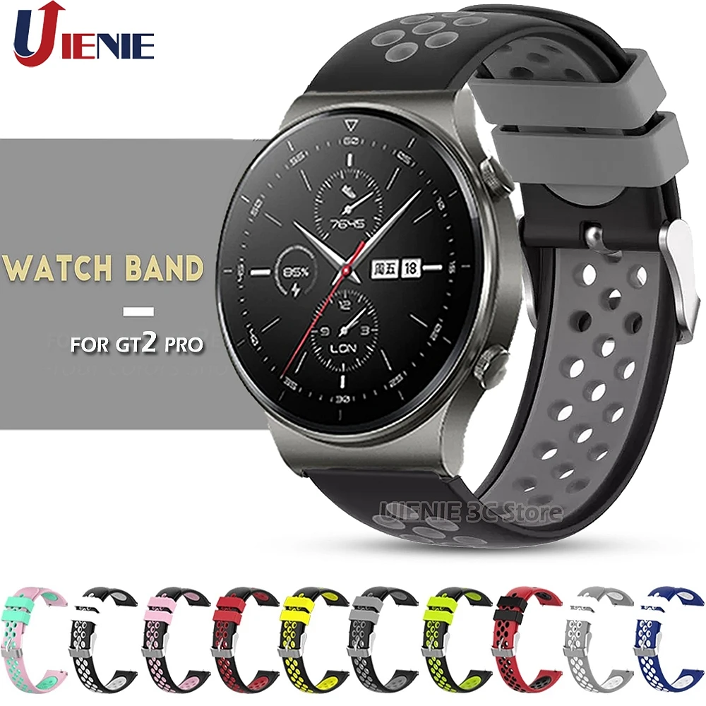 

Ремешок силиконовый для смарт-часов Huawei Watch GT 2 Pro/ 2e / Honor GS Pro, 22 мм