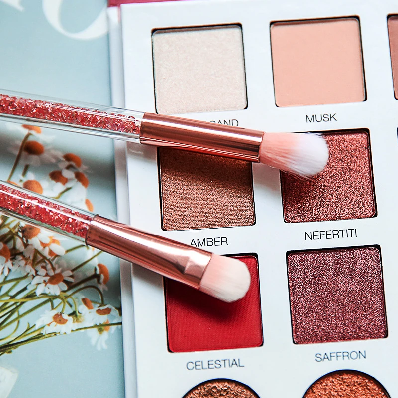 Кисти для макияжа косметика 1 шт. кисть теней розовая Кисть глаз двойная головка