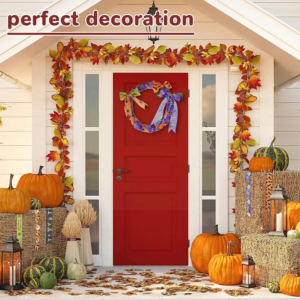 

6PCS Halloween Ribbon Set Gift Wrapping Ribbon Christmas Decoration Ribbon Wrapping Party Gift DIY W4A9