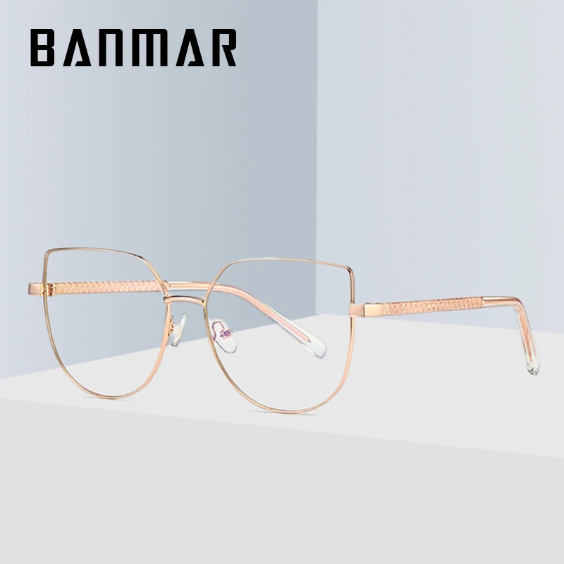 

BANMAR Anti Blue Light Glasses Women Fashion Computer Eyeglasses Men Clear Lens Square Irregular Optical Glasses Frame