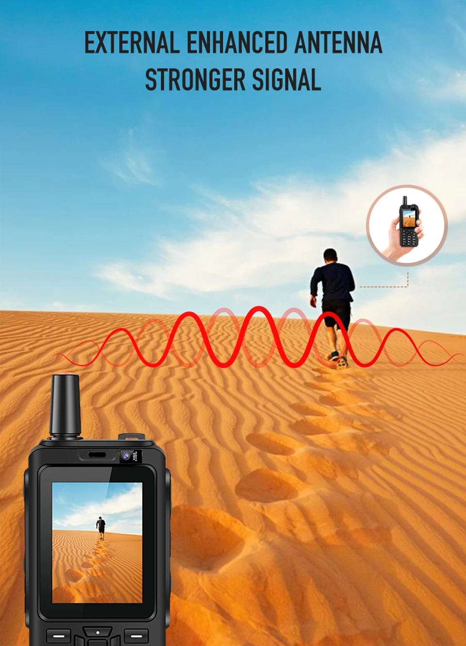 UNIWA Alps F40 Zello мобильный телефон-рация телефон IP65 Водонепроницаемый 2," сенсорный экран 4G LTE MTK6737M четырехъядерный 1 Гб+ 8 Гб Смартфон