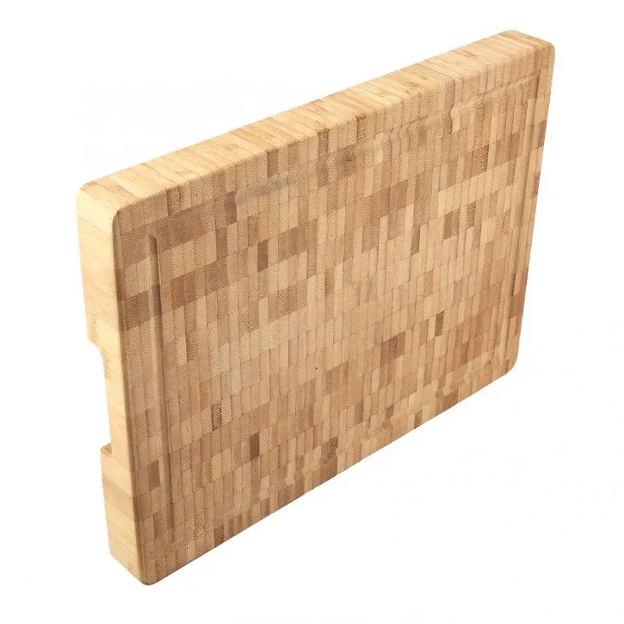 Прямоугольная большая Концевая зерно бамбуковая разделочная доска блок