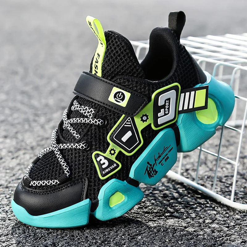 

High Quality Children's Shoes Breathable Sneakers For Boys Lightweight Kids Shoes Soft Bottom Running Shoe Tenis Infantil