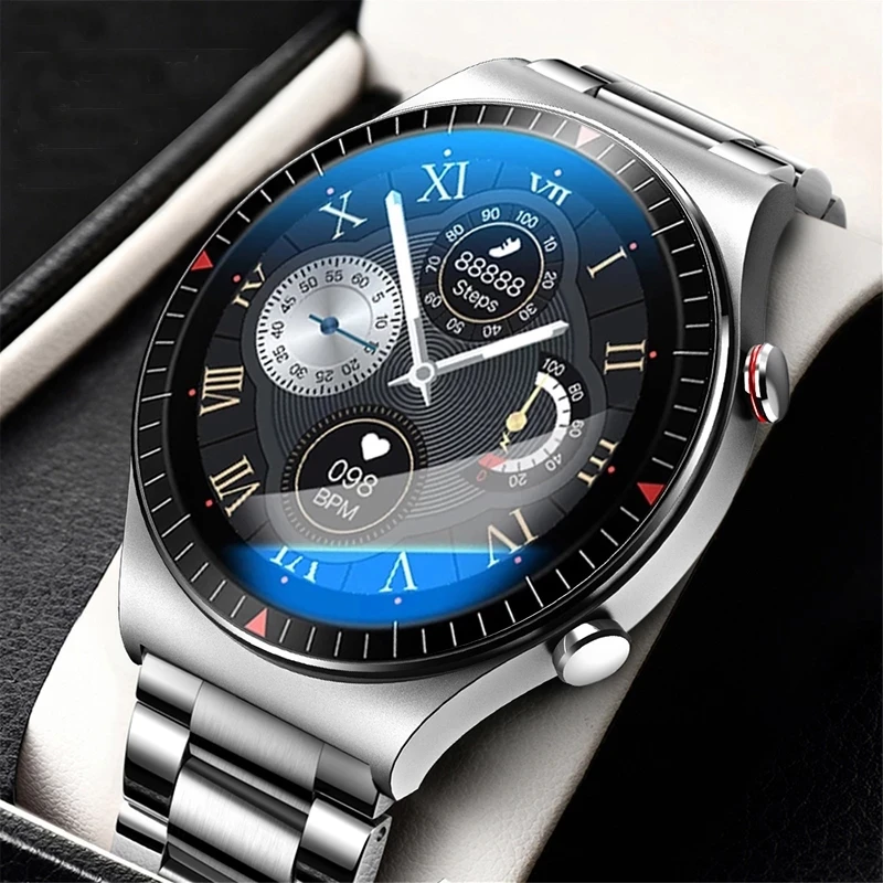 

Мужские Смарт-часы, устройство с музыкальным проигрывателем, Bluetooth-вызов, водонепроницаемый, Android и IOS