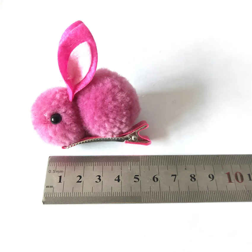 Милые плюшевые Pom Rabbit детские заколки для волос для девочек с Ленточные заколки для волос головной убор заколки для волос аксессуары для волос Головные уборы