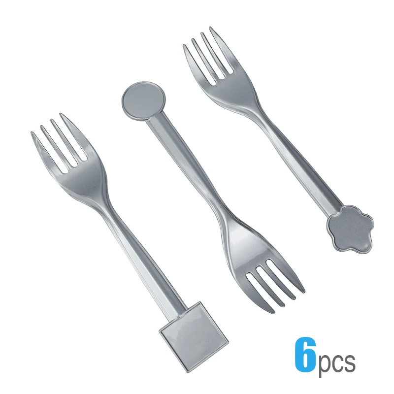 fork Русалка Вечерние Одноразовые столовые тарелки скатерть бумажное полотенце День рождения Беби Шауэр детский столовая посуда - Цвет: fork