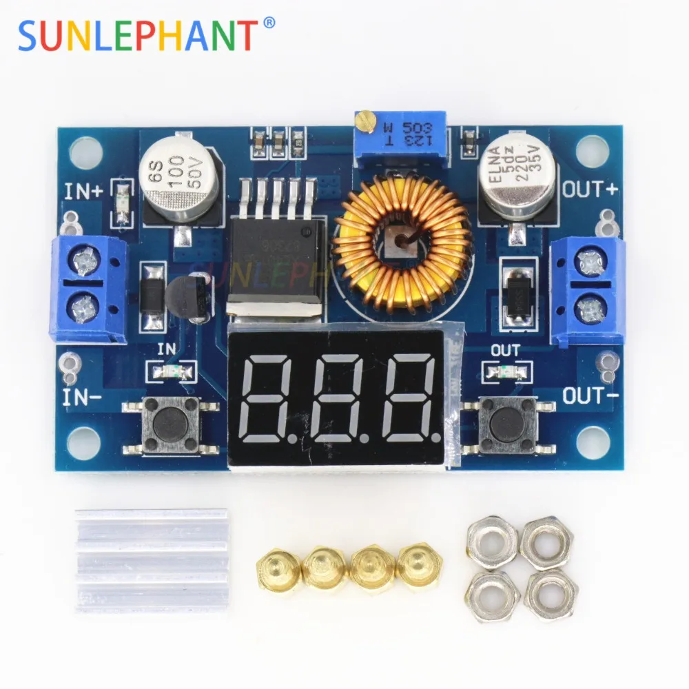 

XL4015 5A High power 75W DC-DC adjustable step-down module+LED Voltmeter Power supply module