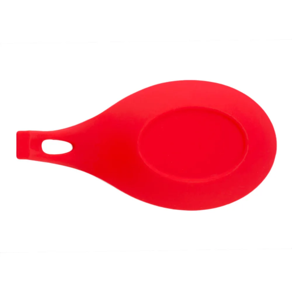 PREUP Горячий Поиск случайный цвет Силиконовая ложка отдых жаростойкая кухонная