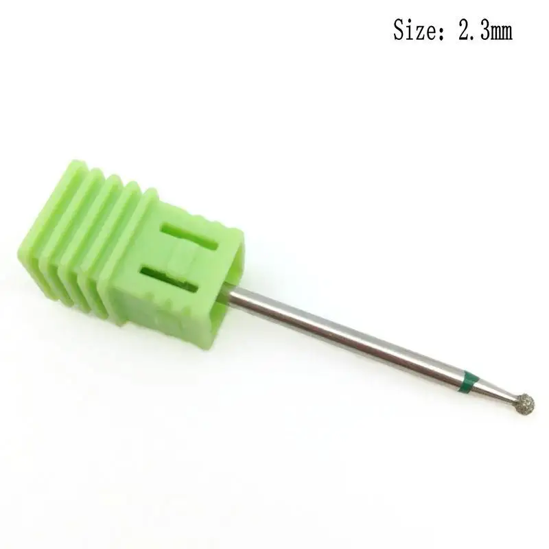 6 типов круглых алмазных сверл для ногтей вращающаяся дрель маникюра аксессуары