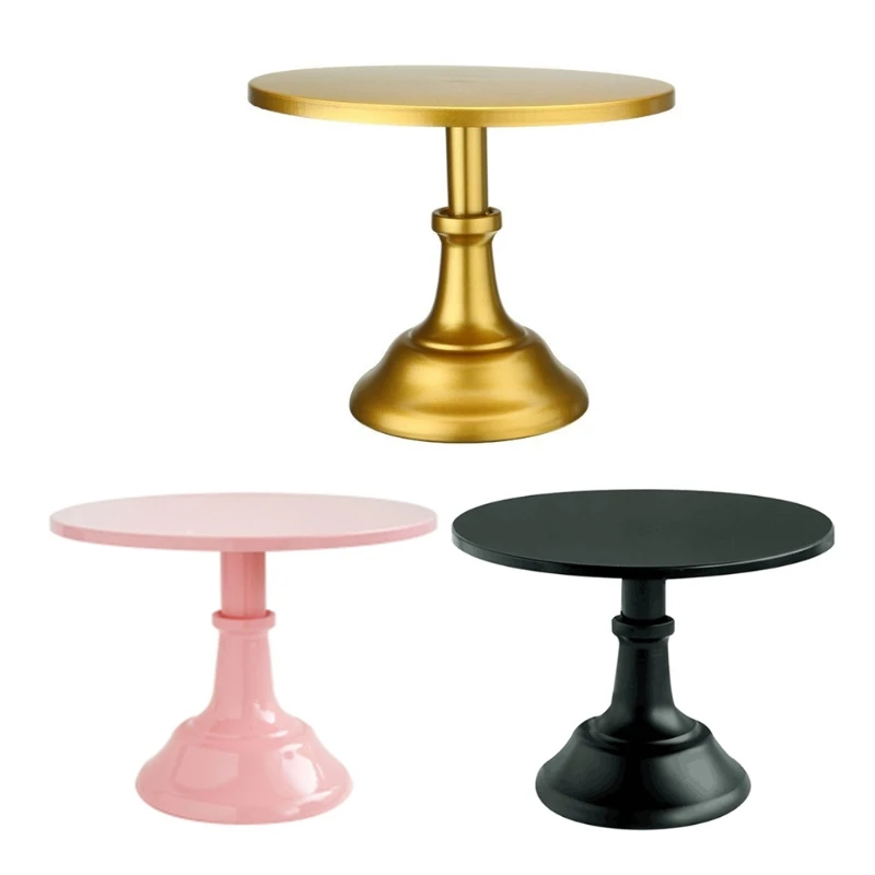 

Elegant Round Pedestal Dessert Table High Tray Cake Stand Holder Cupcake Display Rack Bakeware Birthday Wedding Party Decoration