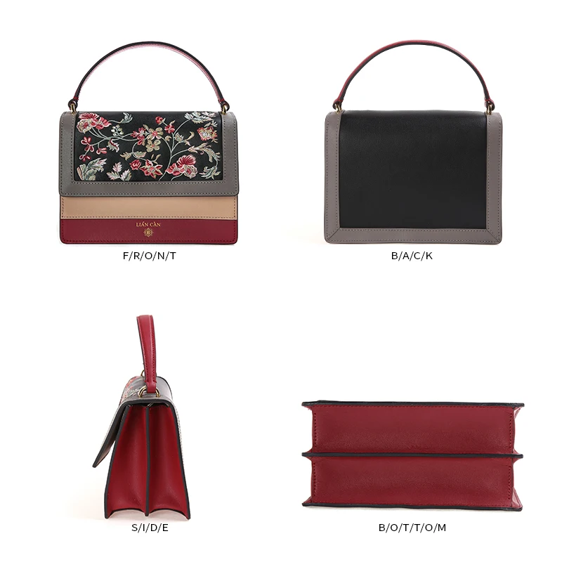 LIAN CAN сумка с вышивкой в национальном стиле сумки через плечо для женщин