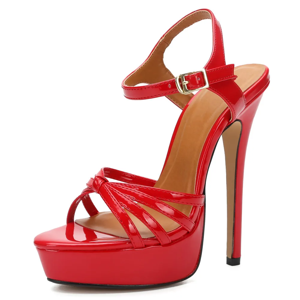 LLXF zapatos mujer летние туфли на платформе шпильке босоножки тонком высоком каблуке 16