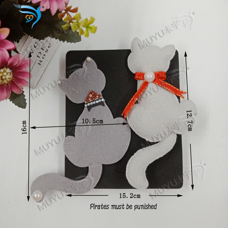 Мультфильм Кот muyu высечки -- новая деревянная форма для скрапбукинга MY191012 | Дом и