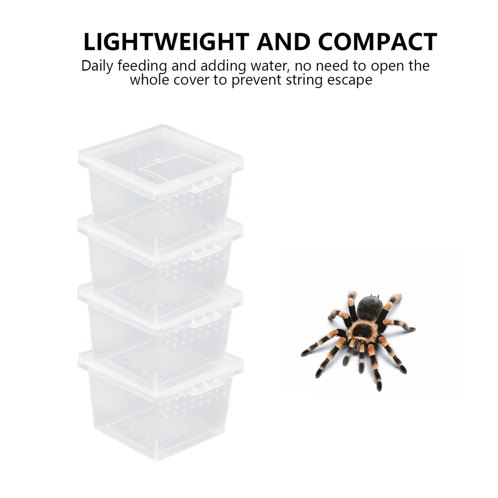 10pcs Practical Reptile Breeding Box Insect Feeding Portable Creeper House | Дом и сад