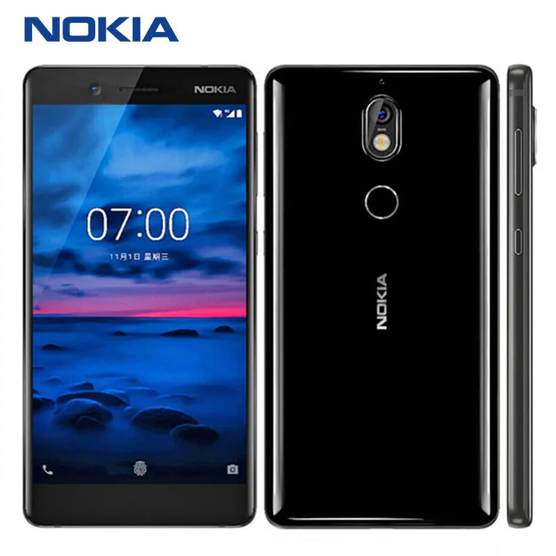 

Nokia 7 Восьмиядерный 5,2 дюймов 4 ГБ ОЗУ 64 Гб ПЗУ 16MP камера Android смартфон разблокированный сотовый телефон