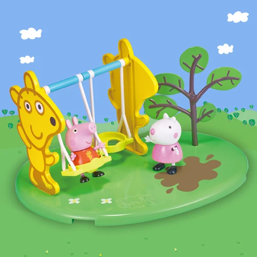6 Оригинальная игрушка Peppa, Свинка Джордж, фигурки, кукла Peppa, друзья, любовь, обучение, классная сцена, развивающие игрушки, Детский Рождественский подарок - Цвет: 6