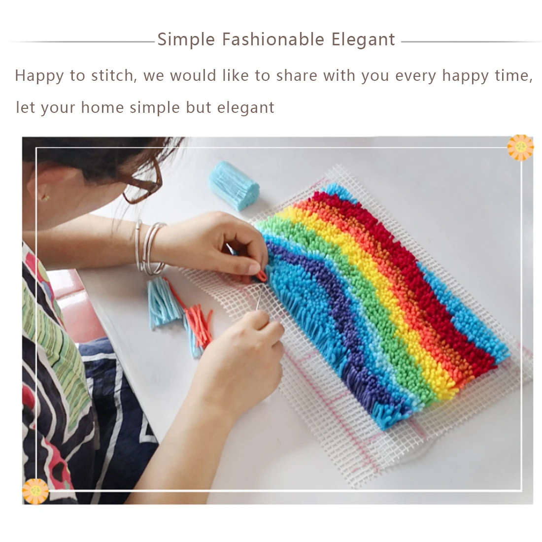 50X30 см Искусственный крючок в комплекте коврик подушка для вязания крючком шитья