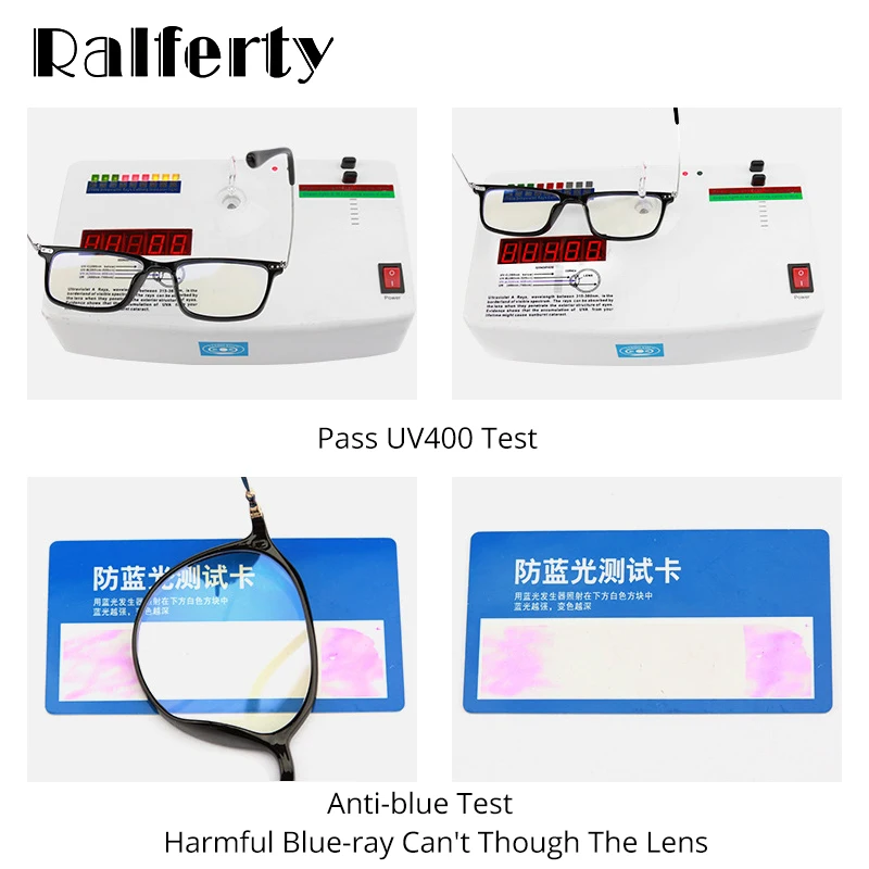 Ralferty, круглый синий светильник, очки для компьютера TR90, оправа для оптических линз, женские, без диоптрий, розовые очки K28009