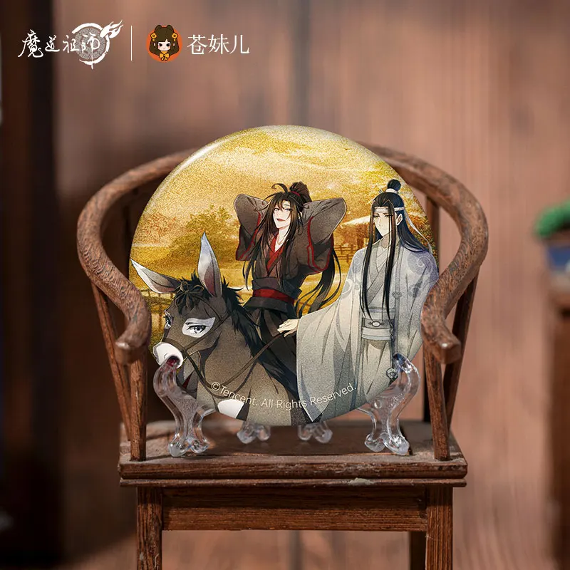 

Anime Grandmaster of Demonic Cultivation Lan Wangji Wei Wuxian CP Group Badge Brooch Pin Toys Souvenir Medal Buttons Toy