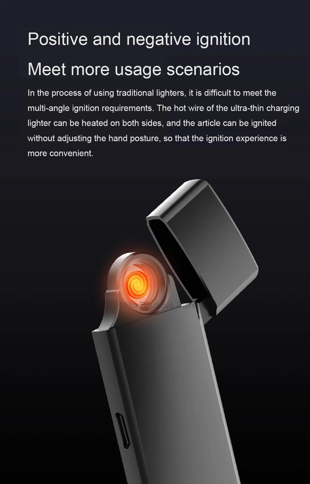 Xiaomi Beebest металлический электронный прикуриватель USB Перезаряжаемый сенсорный экран ветрозащитные сигареты гаджеты для мужчин безопасный без огня