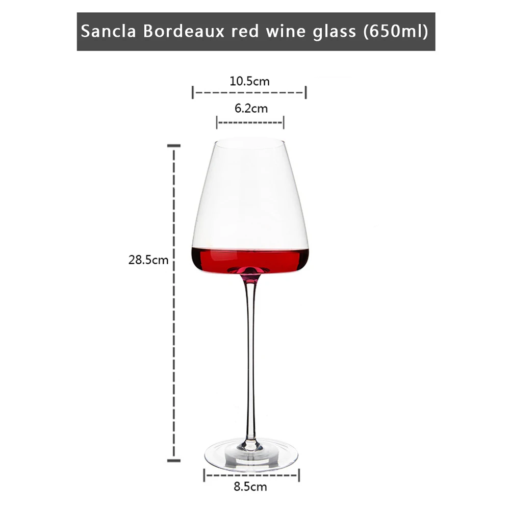 

La Bordeaux Wine Glass Kitchen Utensils Crystal Water Champagne Glasses Bordeaux Burgundy Wedding Party Birthday Gift Lead-Free