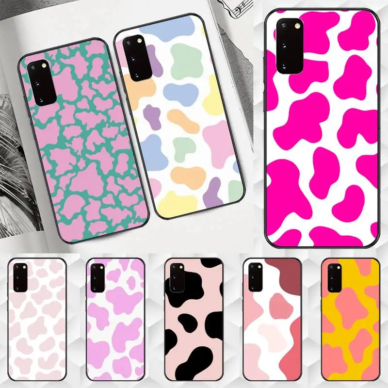 

Cow color pink pattern Phone Case for Huawei Y9 Y8 Y7 nova7 nova6 nova5 4G 5G pro se 2018 2019 soft Funda cover