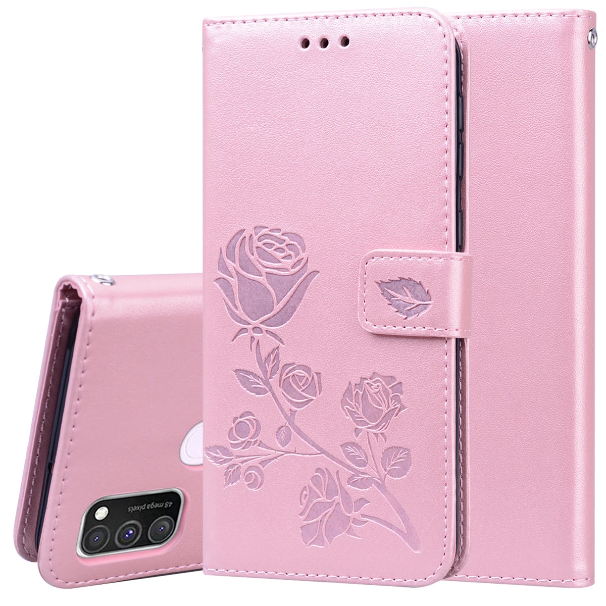 

3D Rose Leather Wallet Case For Huawei Honor 9A 9C 9X 8A 8S 8X 8C 10i 10 Lite 20S 20 Pro P30 P40 Lite Y7 Y5 Y6 2019 Flip Cover