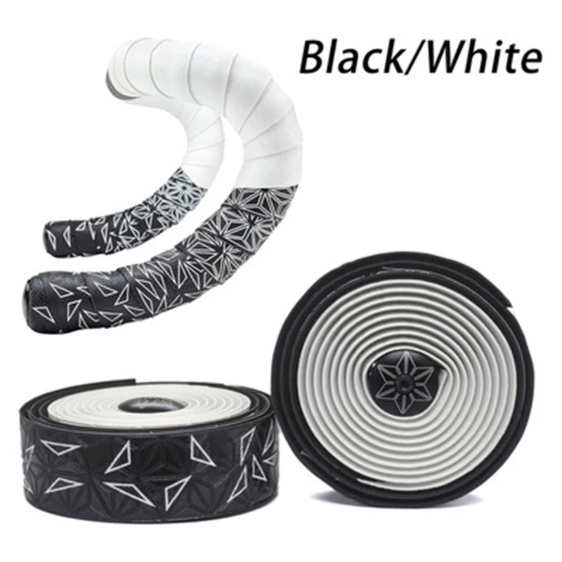 black and white Supacaz обмотка руля велосипеда супер липкая дорожная Ручка велосипеда обмотка руля s многоцветная опционально - Цвет: black and white