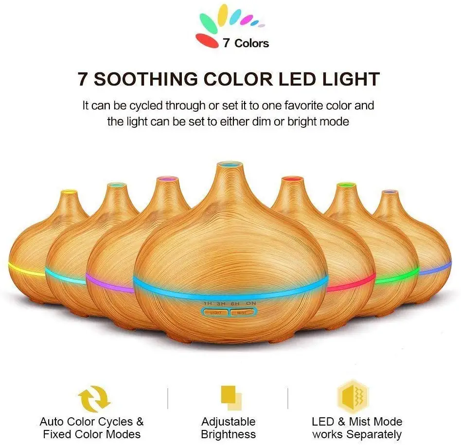 Ароматические горелки с отделкой под дерево 300 мл ароматерапия эфирное масло