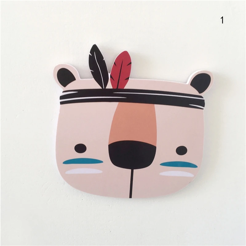 Настенные подвесные палочки в виде животных украшение детской комнаты