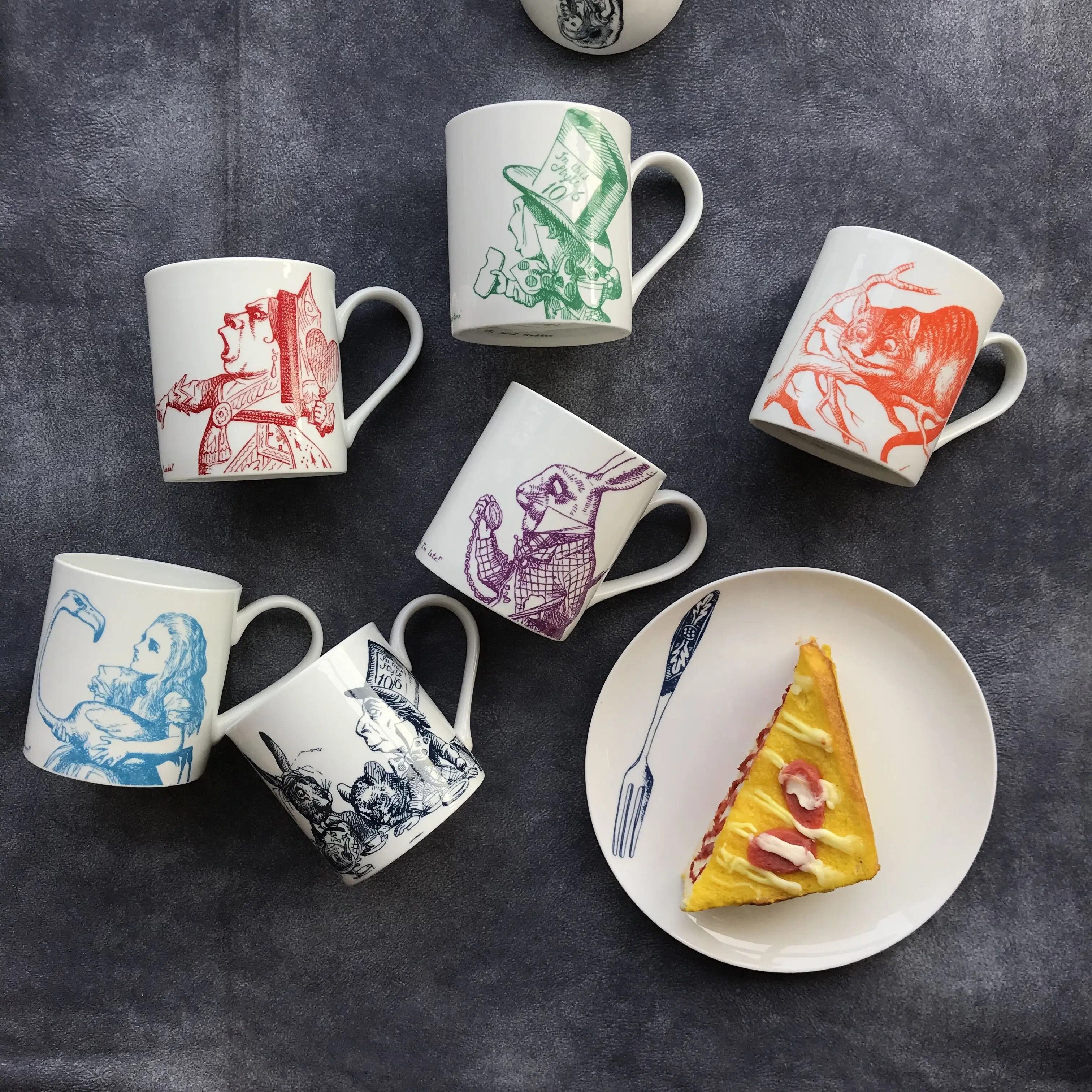 Костяная китайская кружка Алиса в стране чудес обеденная тарелка английская