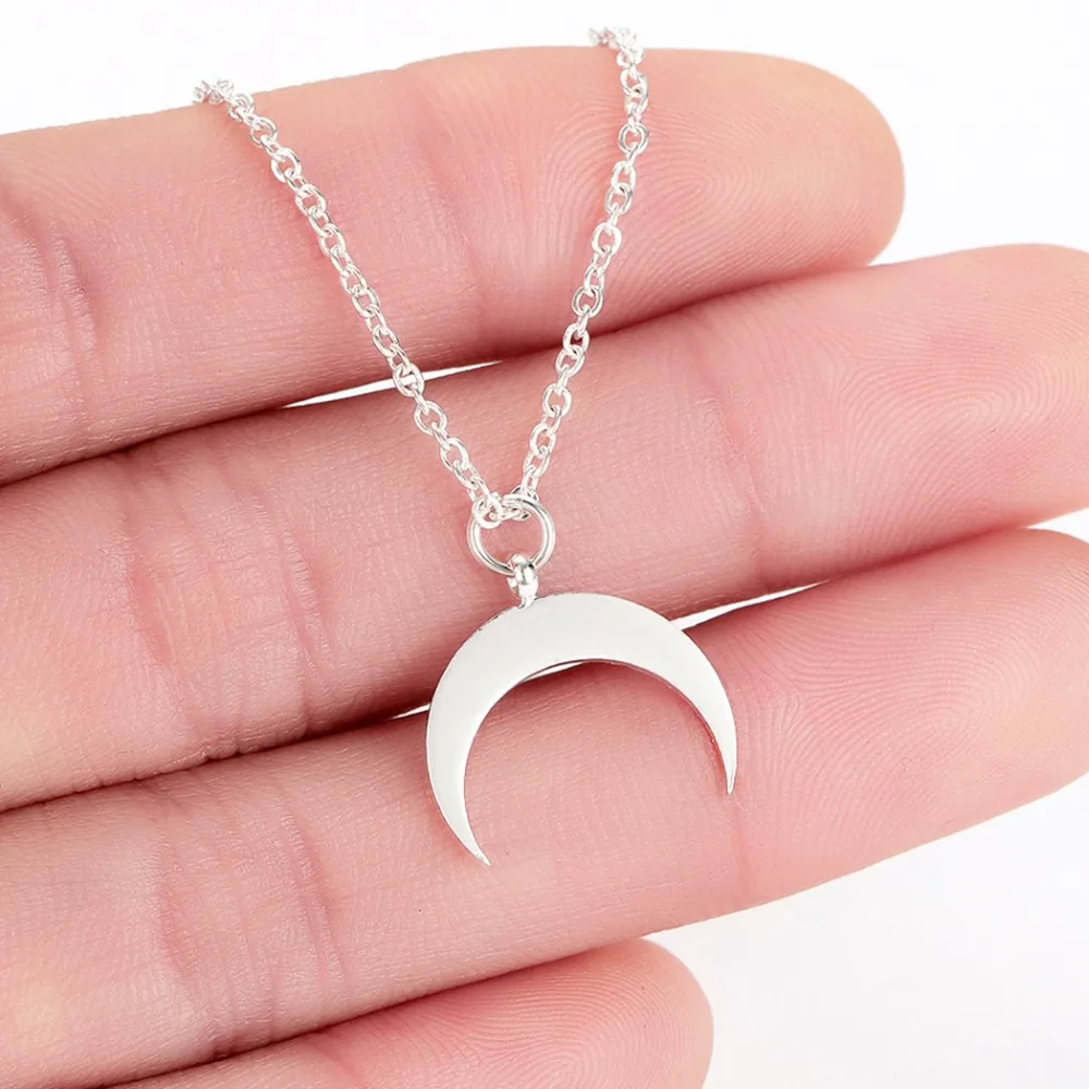 Chandler Moon Phase Necklace Galaxy Chocker Necklaces For Women Black Enamel Vintage Rouind Pendant Moon Crecent Charm Chokers
