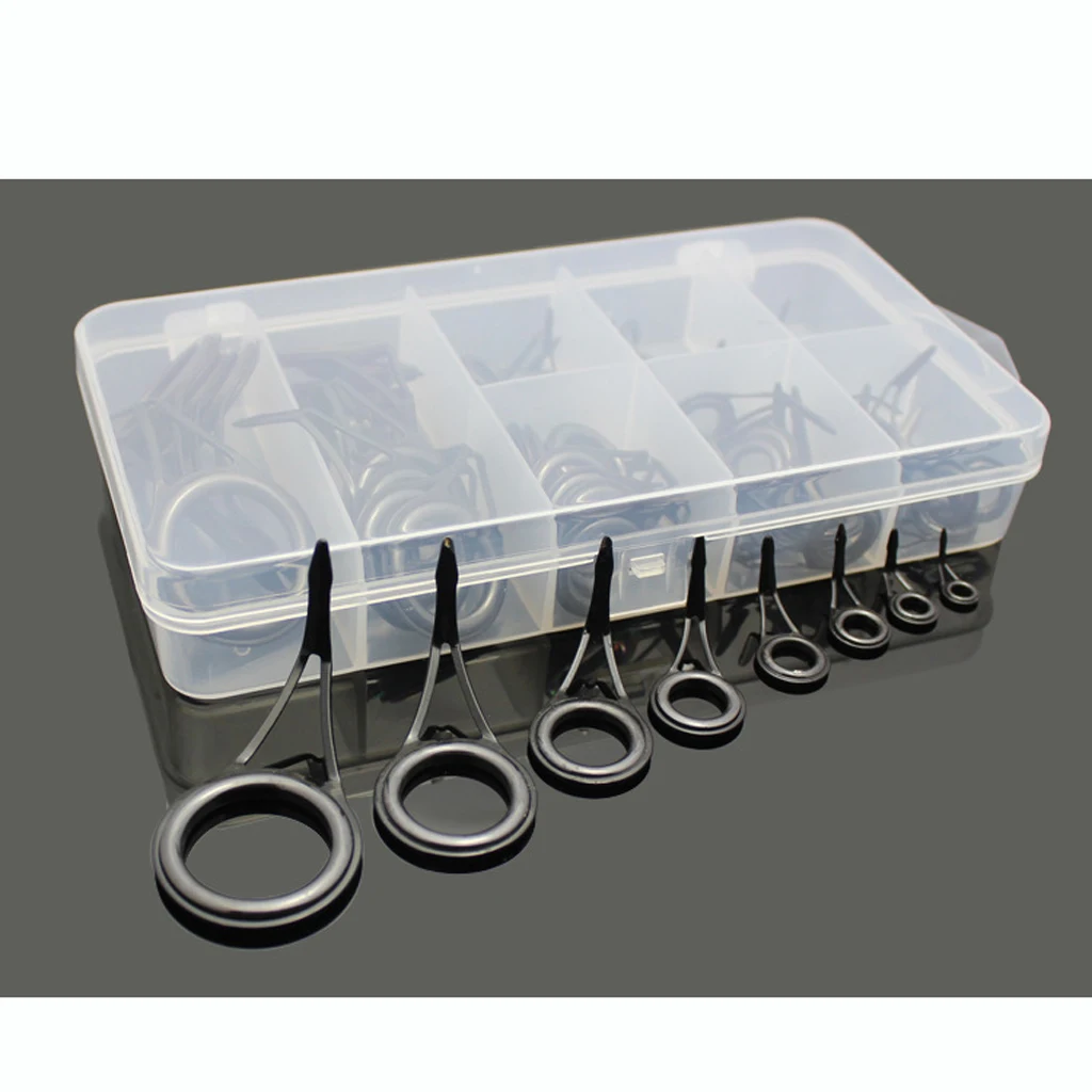 75 шт. Набор для ремонта удочек направляющих наконечников DIY Кольца глаз разные