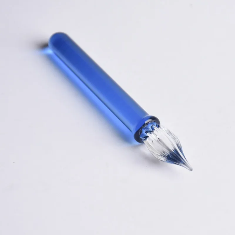 Мини каваи стеклянная перьевая ручка портативный 8 5 см милые ручки для цветных