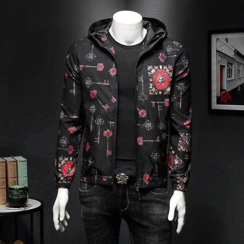Куртка мужская с капюшоном на молнии 4XL 5XL 2123|Мужские куртки| |