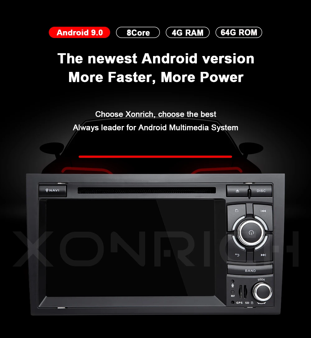 " ips DSP 4G 64G 2 din Android 9 gps Авторадио Мультимедиа для Audi A4 B8 B6 B7 S4 B7 B6 RS4 B7 SEAT Exeo Навигация dvd плеер